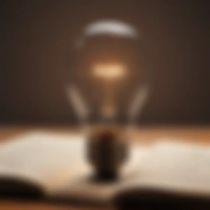 A lightbulb representing ideas and learning