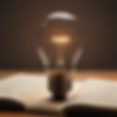 Illuminating Learning Pathways A lightbulb representing ideas and learning
