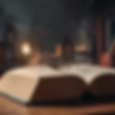 Insights from Influential Texts Open book with highlighted passages