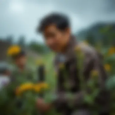 Artistic depiction of resilience in the face of challenges