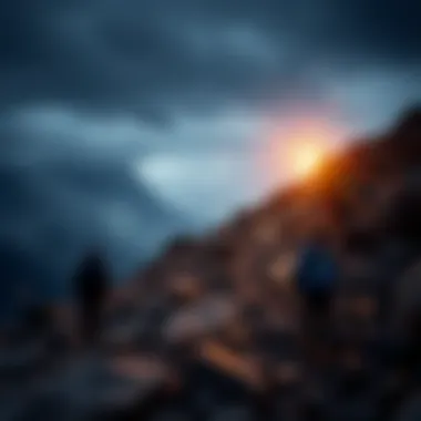 Visual metaphor for the journey of self-discovery