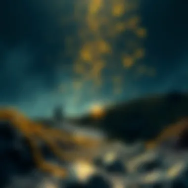 Symbol of a journey representing the quest for personal legends