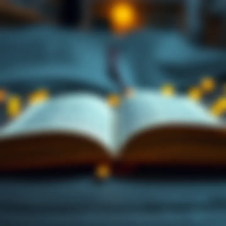 The Journey of Knowledge An open book with pages turning, signifying knowledge acquisition