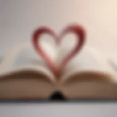 Embracing Self-Love Through Literature An open book with a heart symbolizing love for oneself