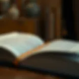An open book with highlighted quotes