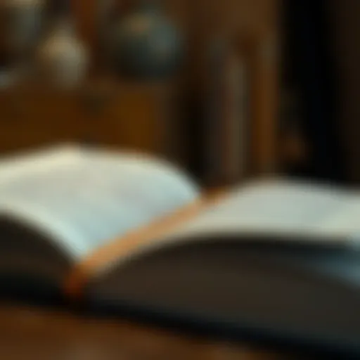 An open book with highlighted quotes