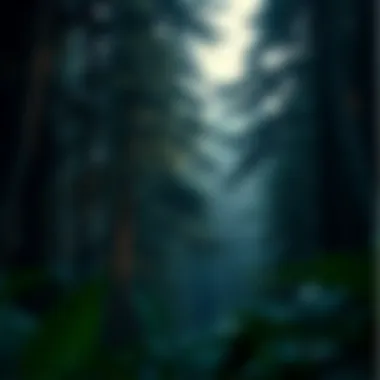 A dense forest symbolizing the complexity of social landscapes