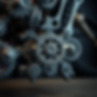 A group of interconnecting gears representing communication and teamwork