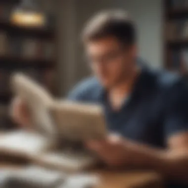 A person reading an inspiring entrepreneurship book