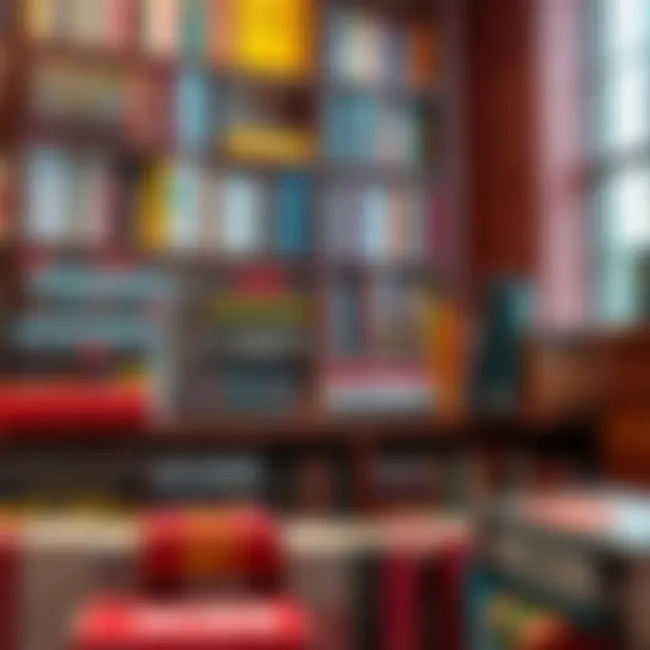 Curated Sales Reads A vibrant bookshelf filled with motivational books