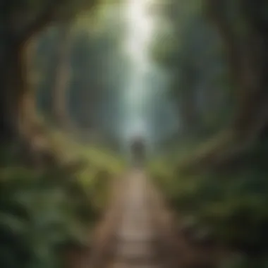 Journey of Moral Advancement An abstract representation of moral evolution