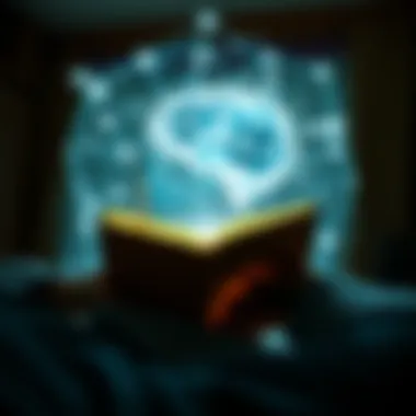 Immersive Literary Experience A conceptual image of a person immersed in a holographic narrative experience.