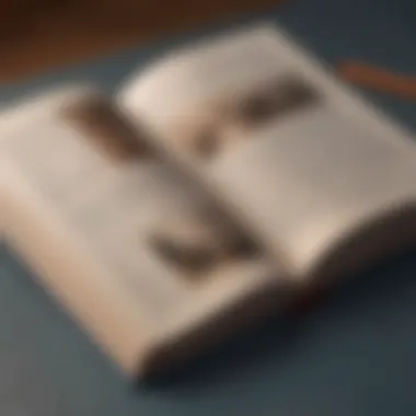 Wisdom Unveiled: The Essence of Quotes An open book with highlighted quotes, representing knowledge and wisdom