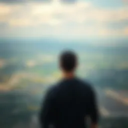 A person looking out towards a vast horizon symbolizing new perspectives
