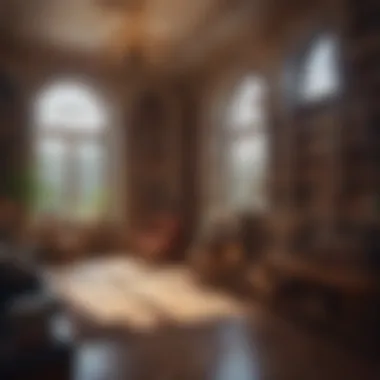 The Sanctuary of Inspiration A serene library filled with classic inspirational novels