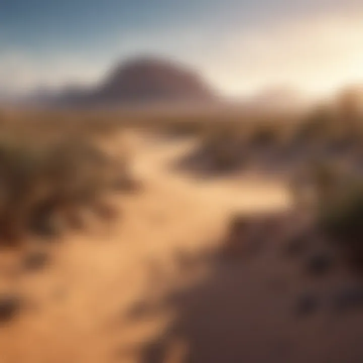 Visualization of the desert landscape