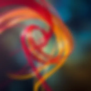 The Colors of Love An abstract representation of love through intertwined colors