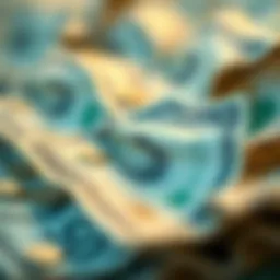 Abstract representation of currency and value