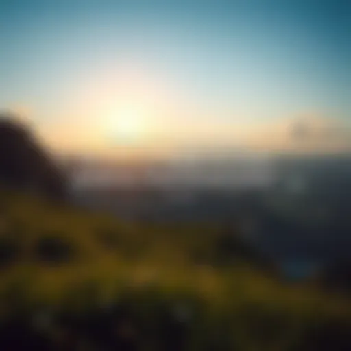 Nature's Inspiration A serene landscape with a motivational quote overlaid