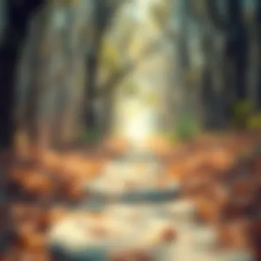 Path to Personal Growth Abstract depiction of personal growth