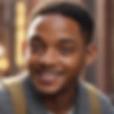 Young Will Smith: The Beginnings of a Dreamer Will Smith at a young age with a bright smile