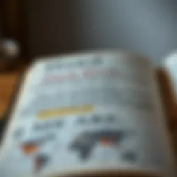 An open book with highlighted text on hard work