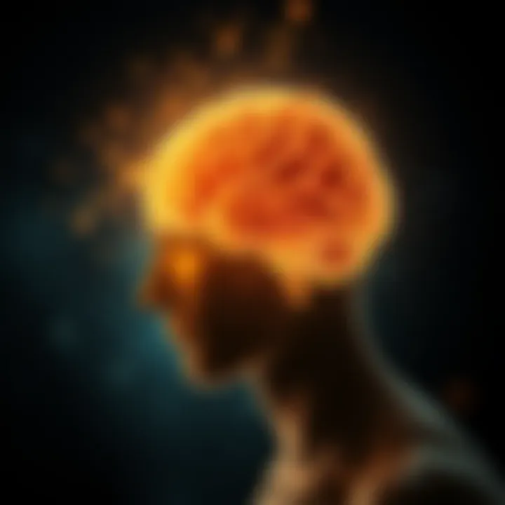 A mind illuminating with ideas