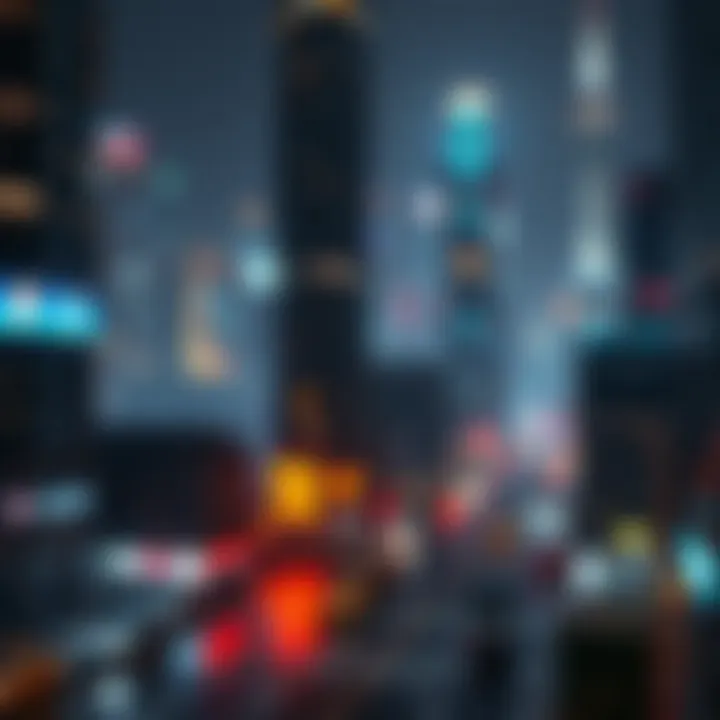 A futuristic cityscape reflecting societal evolution and technology