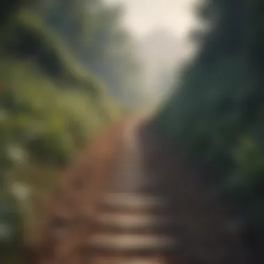 Journey Towards Transformation A path symbolizing the journey of personal growth