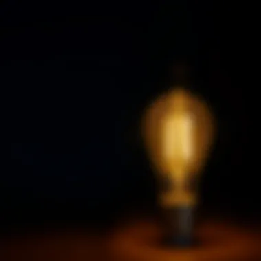 A light bulb illuminating a dark room, symbolizing critical thinking and insight amidst confusion