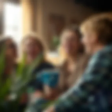 A group of friends enjoying laughter and connection