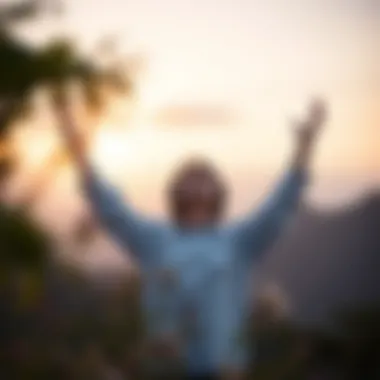 Achieving Inner Peace An illustration of releasing burdens to achieve inner peace