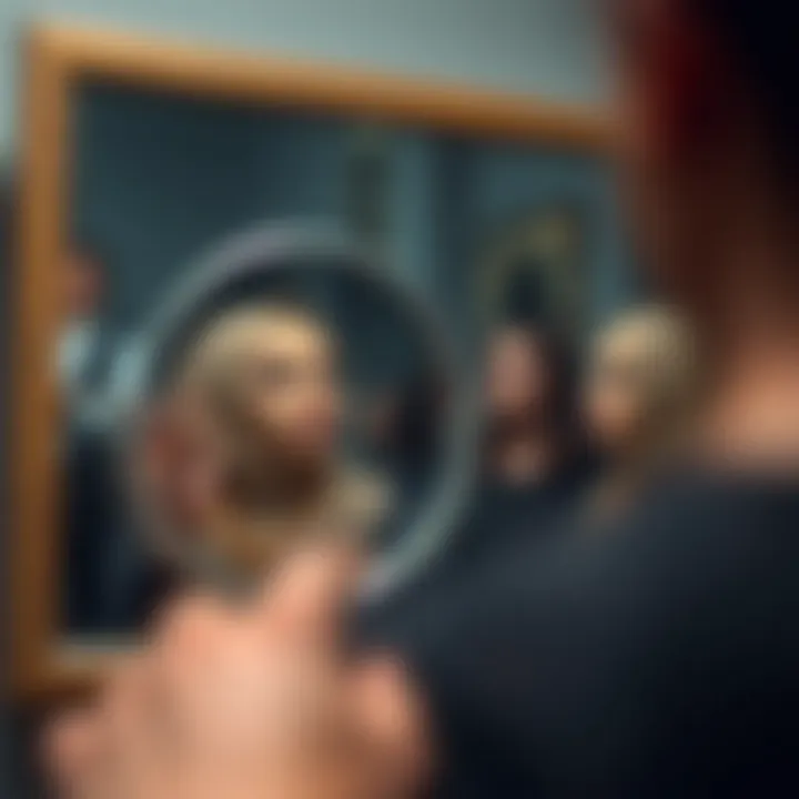 A mirror reflecting a diverse array of identities