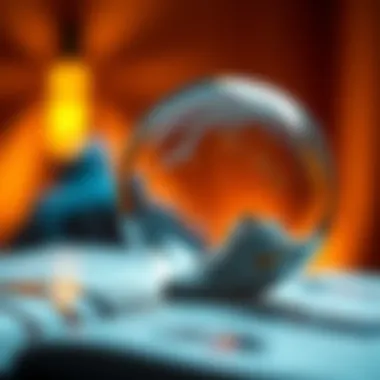 An abstract visualization of goal setting and achievement