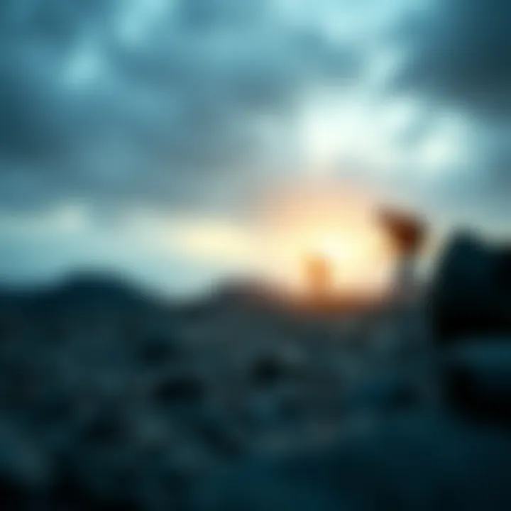 An artistic depiction of overcoming obstacles