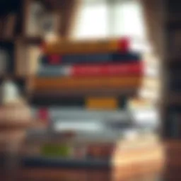 A stack of investment books showcasing the essentials for beginners