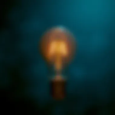 Innovative Thinking and Ideas A light bulb illustrating innovative thinking and ideas