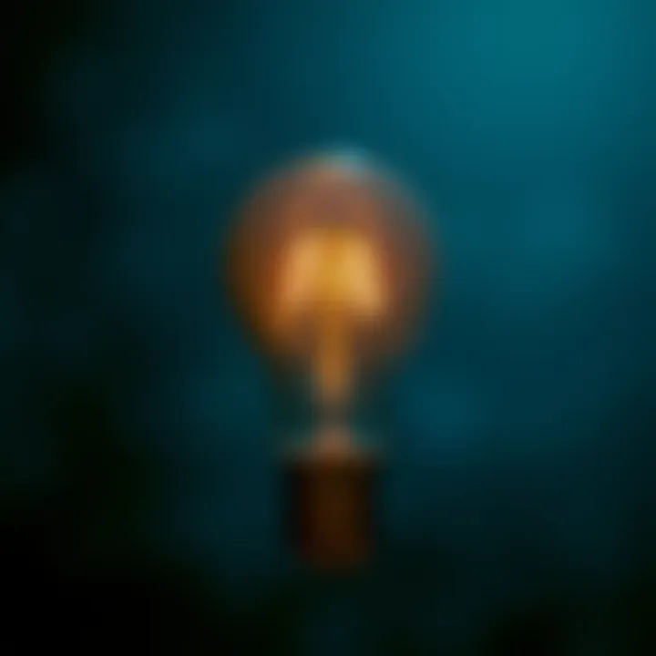 Innovative Thinking and Ideas A light bulb illustrating innovative thinking and ideas