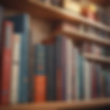 Diverse Audiobook Selections Across Genres A diverse collection of audiobooks stacked on a shelf