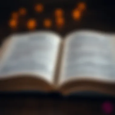 Wisdom from the Pages An open book with highlighted quotes emphasizing wisdom