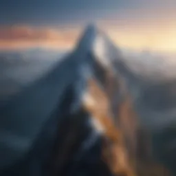 A mountain peak symbolizing achievement