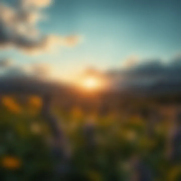 A serene landscape symbolizing tranquility and hope