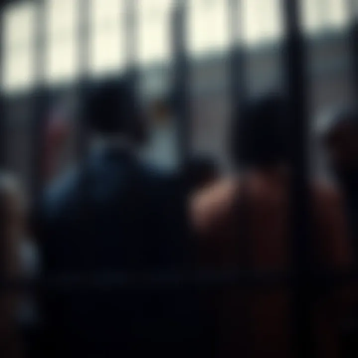 An abstract depiction of racial inequality within the justice system