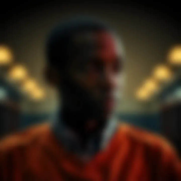 A poignant illustration reflecting the emotional impact of wrongful convictions