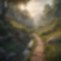 A serene landscape symbolizing self-discovery