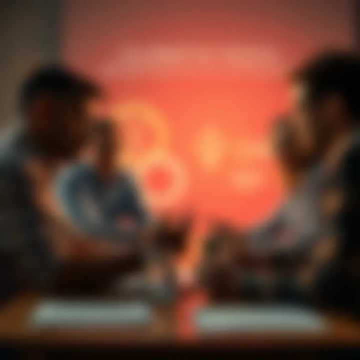 Collaborative Genius A vibrant brainstorming session showcasing collaboration