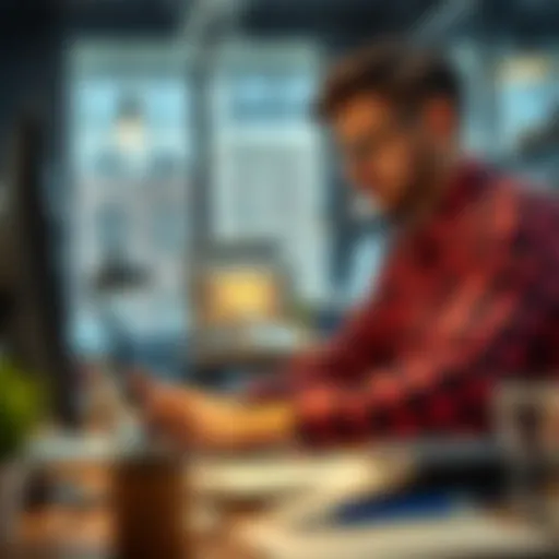 Innovation in Action A dynamic workspace reflecting innovative ideas