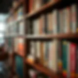 A bookshelf filled with motivational books for entrepreneurs