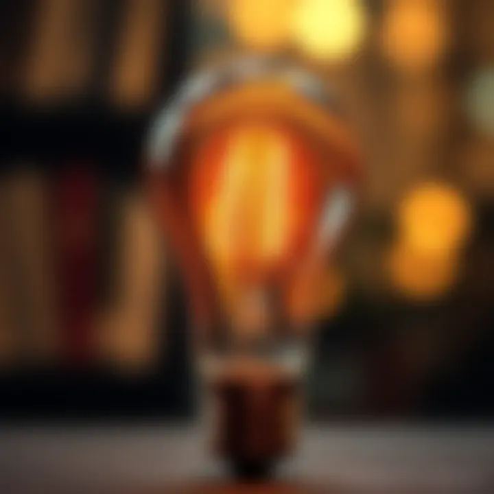 Illuminating Ideas for Growth A lightbulb symbolizing innovative ideas and inspiration