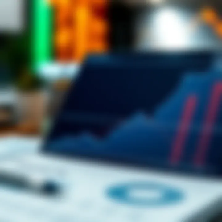 Graph depicting financial analysis techniques